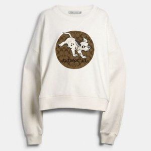Disney x Coach 101 Dalmatians Cropped Sweatshirt